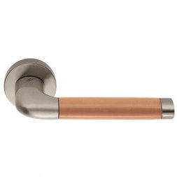 Дверная ручка Colombo Design Taipan LC 11 матовый никель /груша (розетка 45мм)
