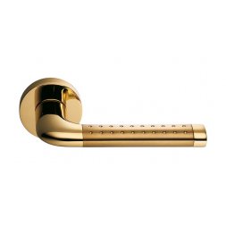 Дверная ручка Colombo Tailla LC 51 золото матовое/латунь полированная