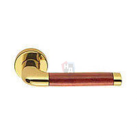 Дверная ручка Colombo Design Taipan LC 11 золото/шиповник с накладками под PZ