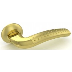 Дверная ручка Fuaro Intro RM SG/GP-4 матовое/полированное золото