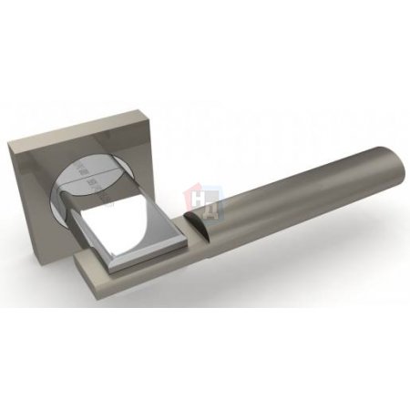 Дверная ручка Fuaro Jazz KM SN/CP-3 матовый никель