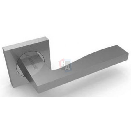 Дверная ручка Fuaro Rock KM SN/CP-3 матовый никель/хром