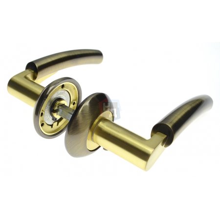 Дверная ручка Armadillo Vega LD21-1AB/SG-6 бронза/матовое золото