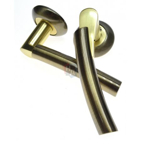 Дверная ручка Armadillo Vega LD21-1AB/SG-6 бронза/матовое золото