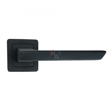 Дверная ручка Trion Decco 74 AL-AL MB (BLACK) черный матовый