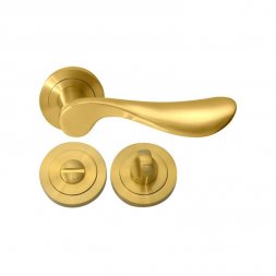 Дверная ручка RDA Lira 5136 c накладками WC золото
