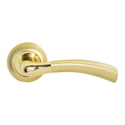 Дверная ручка Firenze Luxury Capri полированная латунь/матовая латунь