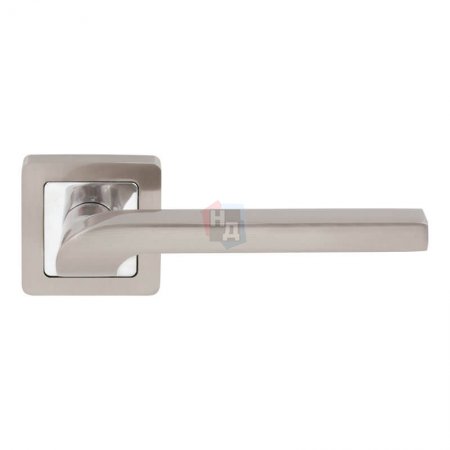 Дверная ручка Comit Flap никель матовый/хром полированный