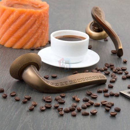 Дверная ручка Firenze Kapella кофе/матовый кофе