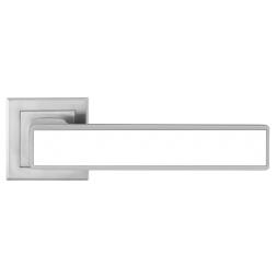 Дверная ручка MVM DIPLOMAT A-2015 MC/White матовый хром - белый