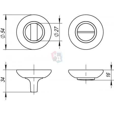 Накладка WC Fuaro BK6 RM SN/CP-3 никель матовый, хром