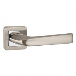 Дверная ручка Punto SATURN QR SN/CP-3 матовый никель / хром