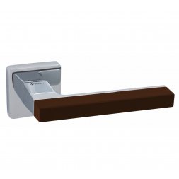 Дверная ручка System Azur CR/AL12 хром, коричневый