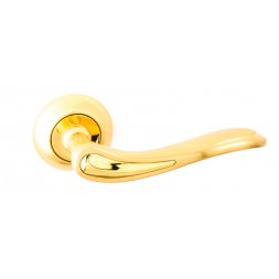 Дверная ручка Safita 240 R41 SG/GP матовое золото / золото