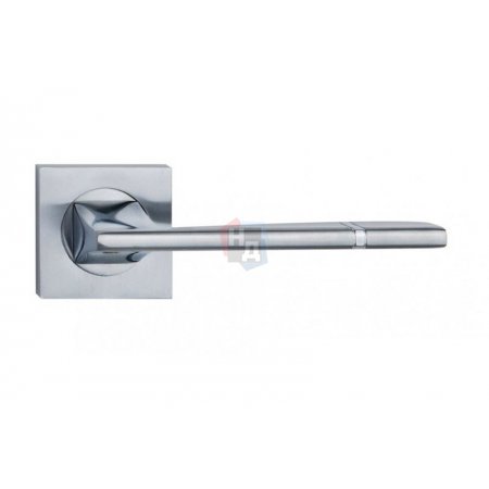 Дверная ручка на розетке SIBA Nova R03 хром матовый, хром (05 07)