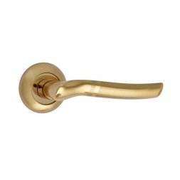 Дверная ручка на розетке SIBA Verona R02 золото матовое, золото (21 11)
