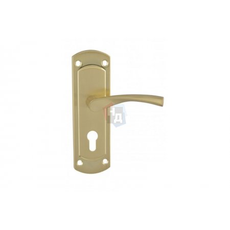Дверная ручка на планке PZ SIBA Genoa 55 мм золото матовое (29 29)