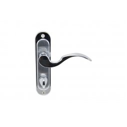 Дверная ручка на планке WC SIBA Osimo 62 мм хром матовый, хром (07 05)