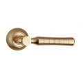 Дверная ручка на розетке SIBA Pisa R02 золото матовое, золото (21 11)