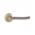 Дверная ручка на розетке Siba Verona R02 бронза античная (80 80) с накладками WC