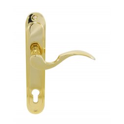 Дверная ручка на планке PZ Siba Osimo 85 мм золото темное (90 90)