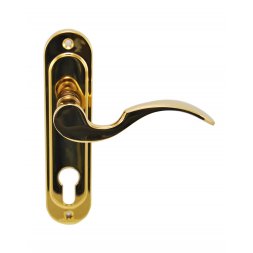 Дверная ручка на планке PZ Siba Osimo 62 мм золото темное (90 90)