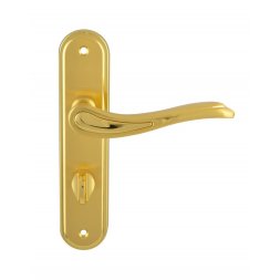 Дверная ручка на планке WC Siba Modena 62 мм золото матовое/золото (29 09)