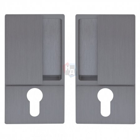 Ручка для распашных дверей AGB WAVE PZ хром матовый брашированный (B300030032)