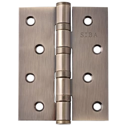 Петля дверная врезная SIBA 4BB 100*75*3 AB бронза античная универсальная