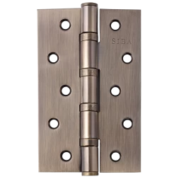 Петля дверная врезная SIBA 4BB 125*75*3 AB бронза античная универсальная