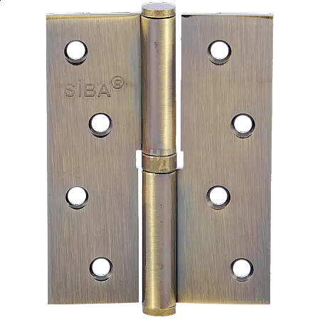 Петля дверная врезная SIBA 1BB 100*75*2.5 AB бронза античная левая