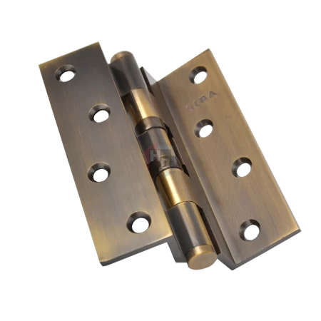 Петля дверная угловая SIBA 2BB 100*75*3 AB бронза античная универсальная (латунная)