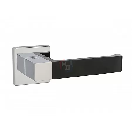 Дверная ручка SIBA RONDO R09 хром, чёрный (07 66)