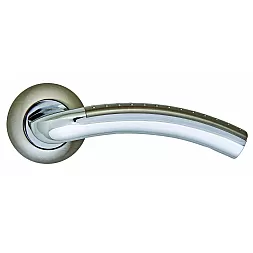 Дверная ручка SIBA BARI R02 никель матовый, хром (22 07)
