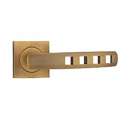 Дверная ручка SIBA KUBIKA R03 кофе матовое (85 85) (красная)