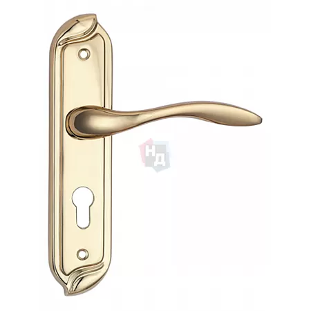 Дверная ручка на планке PZ SIBA VENICE 62 мм золото тёмное