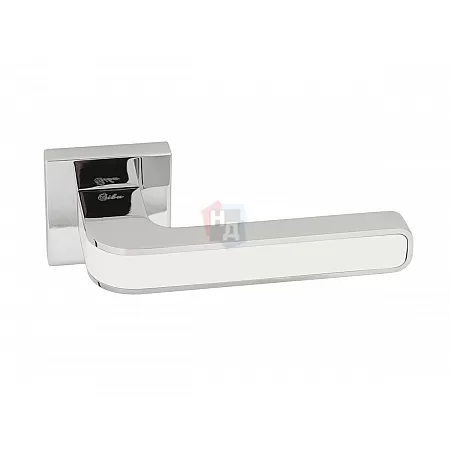 Дверная ручка SIBA NANO R09 хром, белый (07 10)