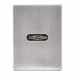Накладка Protect под сувальдный ключ 60X80mm WSC хром матовый (разжимная)