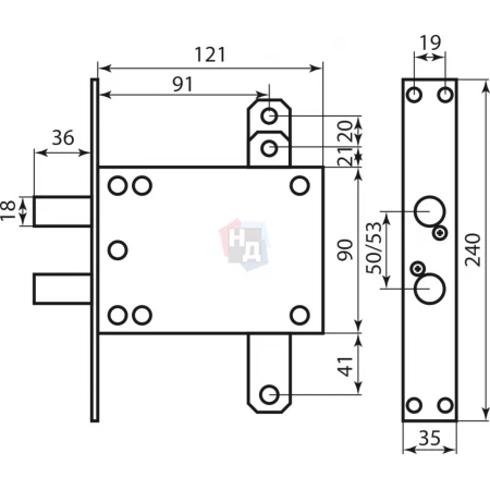 Девиатор Mottura 96086/I S 28 левый