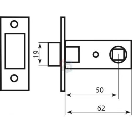 Защелка магнитная RDA 252 SN 6-51 никель матовый