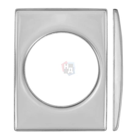 Накладка на броненакладку Disec KT3485 SQUARE хром полированный