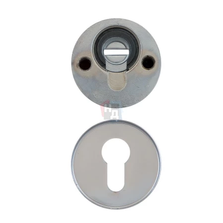 Броненакладка накладная Mul-T-Lock SL3 ROUND хром полированный