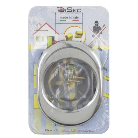 Накладка на броненакладку Disec KT3559 OVAL хром полированный