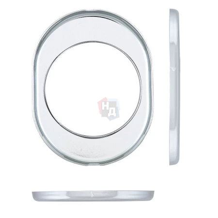 Накладка на броненакладку Disec KT3559 OVAL хром полированный