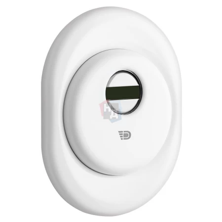 Броненакладка врезная Disec BD16 Sferik OVAL внешняя белый