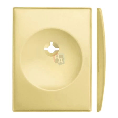 Декоративная накладка под ключ OMEGA Disec KT3614 SQUARE латунь матовая (без шторки)