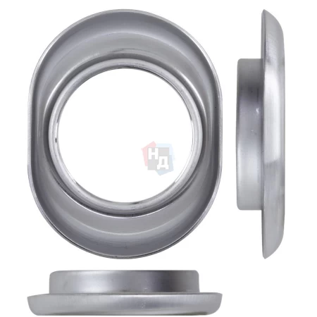 Накладка на броненакладку Disec A1559 OVAL хром матовый