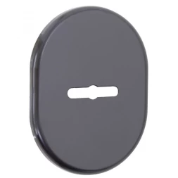 Декоративная накладка под сувальдный ключ Disec KT090 MATRIX OVAL черный (со скрытой шторкой)