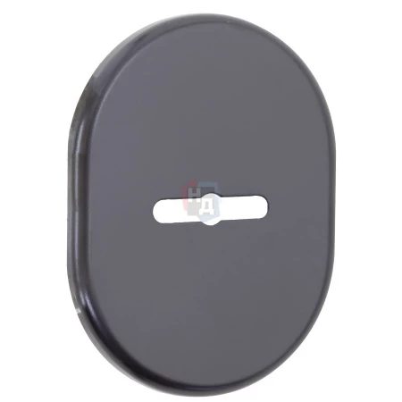 Декоративная накладка под сувальдный ключ Disec KT090 MATRIX OVAL черный (со скрытой шторкой)