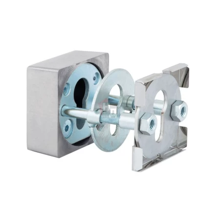 Броненакладка накладная Rostex R3/H Quadrum SQUARE нержавеющая сталь (38-45мм)